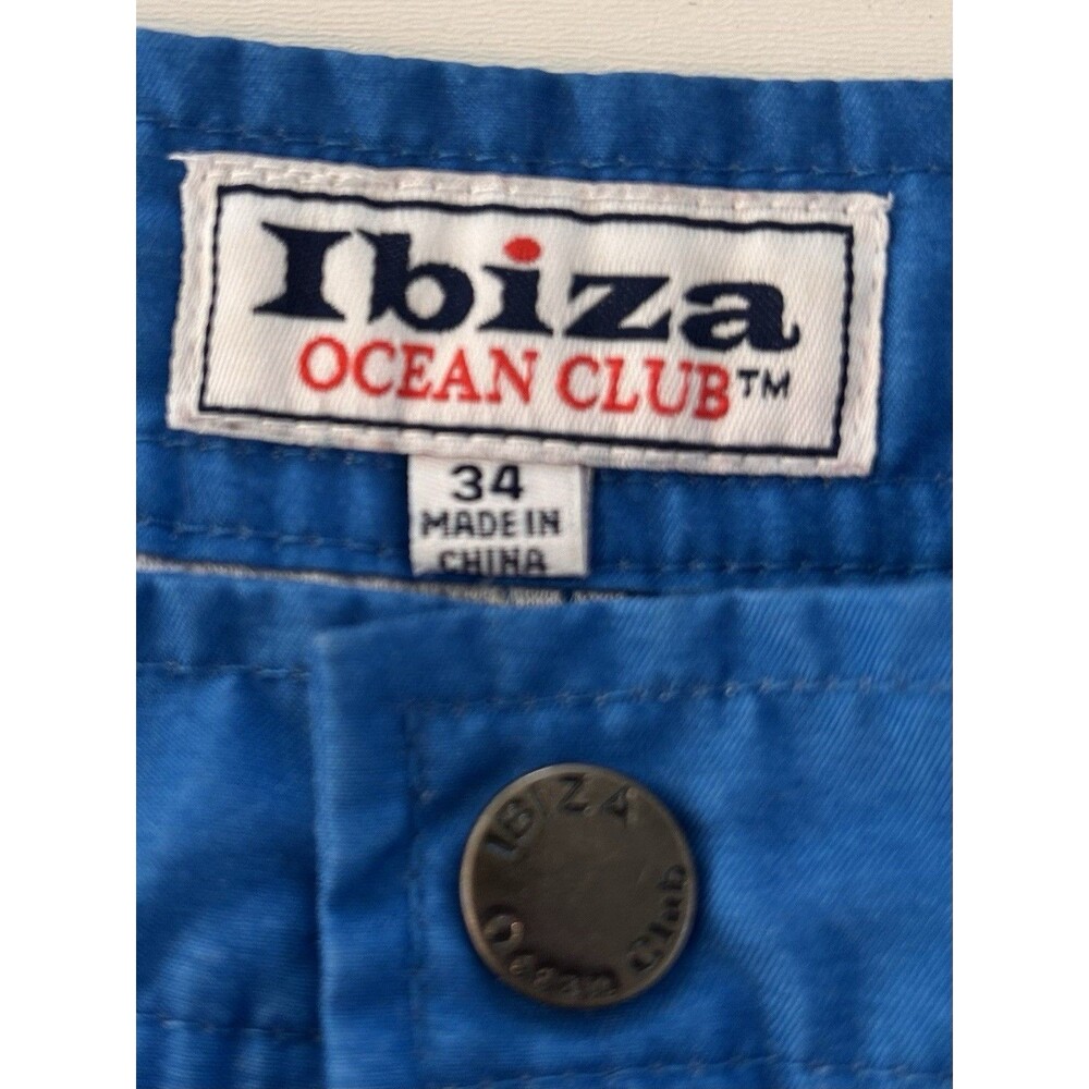 Ibiza Ocean Club Swim Shorts Mens 34 Multicolor Abstract Retro Euro Summer 6.5" - Picture 7 of 13